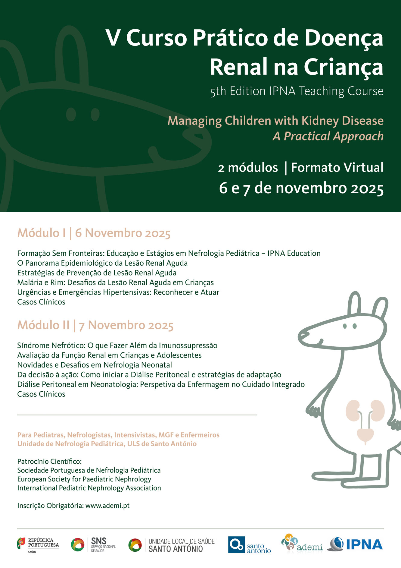 V Curso Pratico Doenca Renal Crianca